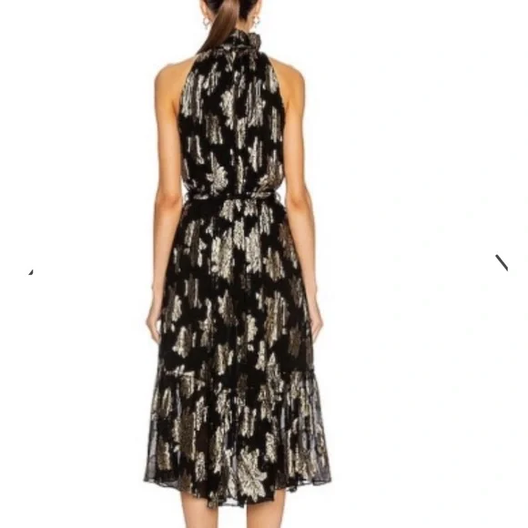 IRO Laza shimmer belted dress - Picture 2 of 5